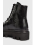 AllSaints Кожени кубинки Wanda в черно с платформа - Pepit.bg