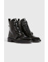 AllSaints Кожени кубинки Donita в черно с платформа - Pepit.bg