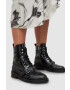 AllSaints Кожени кубинки Donita в черно с платформа - Pepit.bg