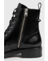 AllSaints Кожени кубинки Donita в черно с платформа - Pepit.bg