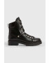 AllSaints Кожени кубинки Franka в черно с платформа - Pepit.bg
