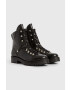 AllSaints Кожени кубинки Franka в черно с платформа - Pepit.bg