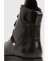 AllSaints Кожени кубинки Franka в черно с платформа - Pepit.bg