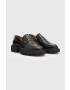 AllSaints Кожени мокасини Lola Loafer в черно с платформа - Pepit.bg