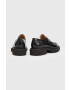 AllSaints Кожени мокасини Lola Loafer в черно с платформа - Pepit.bg