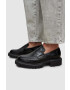 AllSaints Кожени мокасини Lola Loafer в черно с платформа - Pepit.bg