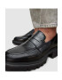 AllSaints Кожени мокасини Lola Loafer в черно с платформа - Pepit.bg