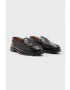 AllSaints Кожени мокасини SAMMY в черно MZ611Y - Pepit.bg