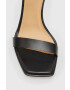 AllSaints Кожени сандали ALMA в черно с тънък ток WF027Z - Pepit.bg