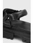 AllSaints Кожени сандали Helium в черно с платформа WF612Y - Pepit.bg