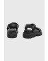 AllSaints Кожени сандали Helium в черно с платформа WF612Y - Pepit.bg