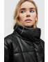 AllSaints Koжено яке в черно със зимна изолация - Pepit.bg