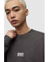AllSaints Памучен суичър в черно с принт - Pepit.bg