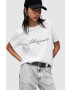 AllSaints Памучна тениска в бяло - Pepit.bg