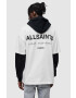 AllSaints Памучна тениска в бяло с принт - Pepit.bg