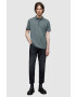 AllSaints Памучна тениска с яка - Pepit.bg