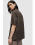 AllSaints Риза мъжка в черно със свободна кройка - Pepit.bg