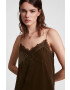 AllSaints Рокля в зелено среднодълъг модел със стандартна кройка - Pepit.bg