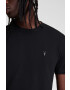 AllSaints Тениска в черно с изчистен дизайн - Pepit.bg