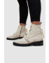AllSaints Велурени боти Donita Suede в бяло с висок ток - Pepit.bg