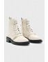 AllSaints Велурени боти Donita Suede в бяло с висок ток - Pepit.bg