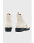 AllSaints Велурени боти Donita Suede в бяло с висок ток - Pepit.bg