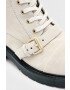 AllSaints Велурени боти Donita Suede в бяло с висок ток - Pepit.bg