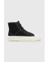 AllSaints Високи кецове Douglas Script High Top в черно - Pepit.bg