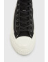 AllSaints Високи кецове Douglas Script High Top в черно - Pepit.bg