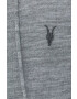 AllSaints Вълнен суичър в сив меланж с качулка - Pepit.bg