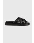 Alohas Кожени чехли Slip On Cross в черно S00202.25 - Pepit.bg