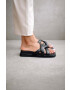 Alohas Кожени чехли Slip On Cross в черно S00202.25 - Pepit.bg