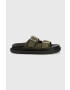 Alohas Велурени чехли Buckle Strap в зелено с платформа S00204.50 - Pepit.bg