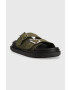 Alohas Велурени чехли Buckle Strap в зелено с платформа S00204.50 - Pepit.bg