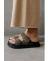 Alohas Велурени чехли Buckle Strap в зелено с платформа S00204.50 - Pepit.bg