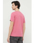 Alpha Industries Памучна тениска Basic T-Shirt в бордо с принт 100501.21 - Pepit.bg