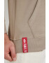 Alpha Industries Суичър в бежово с качулка с принт - Pepit.bg