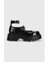 Altercore Половинки обувки Constance Vegan Black в черно с платформа - Pepit.bg