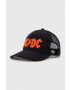 American Needle Шапка с козирка ACDC в черно с апликация - Pepit.bg