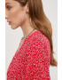 Answear Lab Рокля в червено среднодълъг модел разкроен модел - Pepit.bg