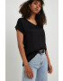 Answear Lab Тениска в черно - Pepit.bg