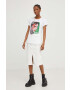 Answear Lab Тениска x limited collection BE SHERO в бяло - Pepit.bg