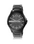 Armani Exchange Часовник и гривна мъжки в черно - Pepit.bg
