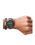 Armani Exchange Часовник и гривна мъжки в черно - Pepit.bg