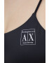 Armani Exchange Горнище на бански в черно с мека чашка - Pepit.bg