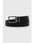 Armani Exchange Колан мъжки в черно - Pepit.bg