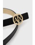 Armani Exchange Колан с две лица дамски в черно - Pepit.bg