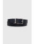 Armani Exchange Кожен колан мъжки в черно - Pepit.bg