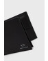 Armani Exchange Кожен портфейл мъжки в черно - Pepit.bg
