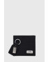 Armani Exchange Кожен портфейл и ключодържател в черно - Pepit.bg